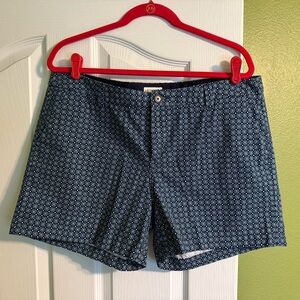 Merona Blue Patterned Women's Shorts